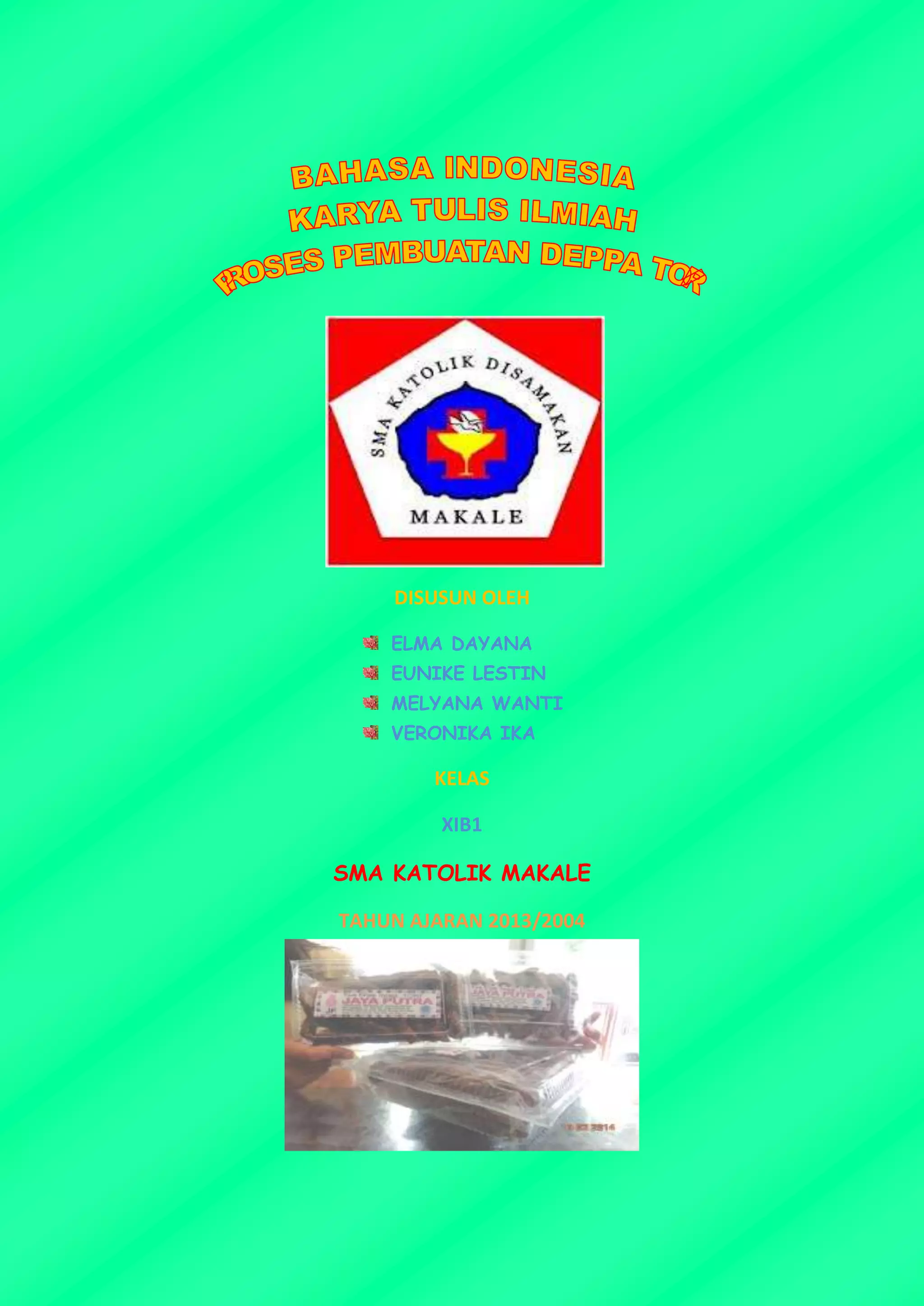 DEPPA TORI KUE KHAS TORAJA | PDF