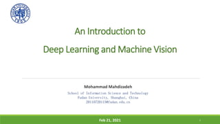 Deep Learning and Machine Vision | PPT