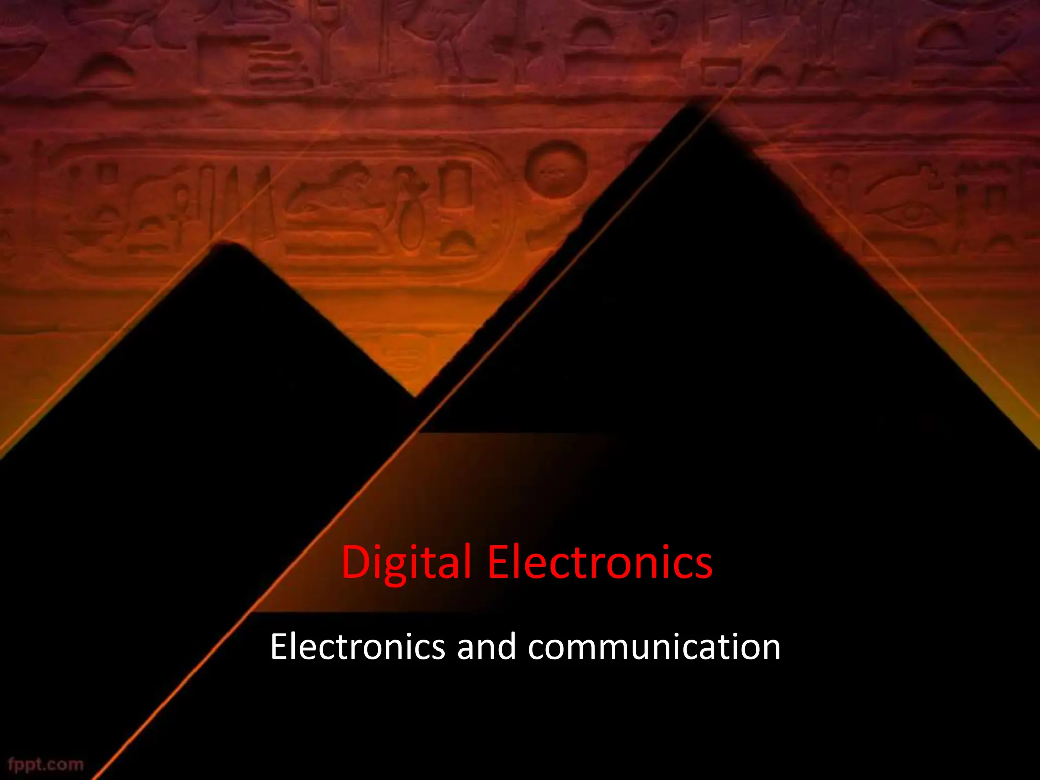 Digital electronics PPT on a very basic . | PPT