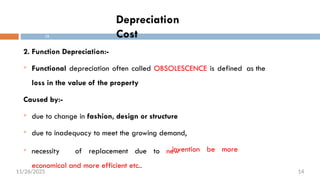 Two Depreciation Function Graph DEPRECIATION IN CONSTRUCTION ECONOMICS BY THE LECTURER | PPTX