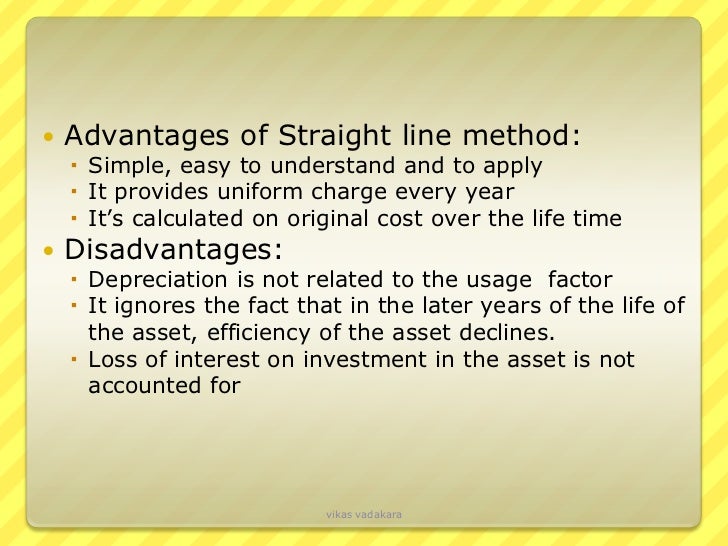 calculate straight line depreciation