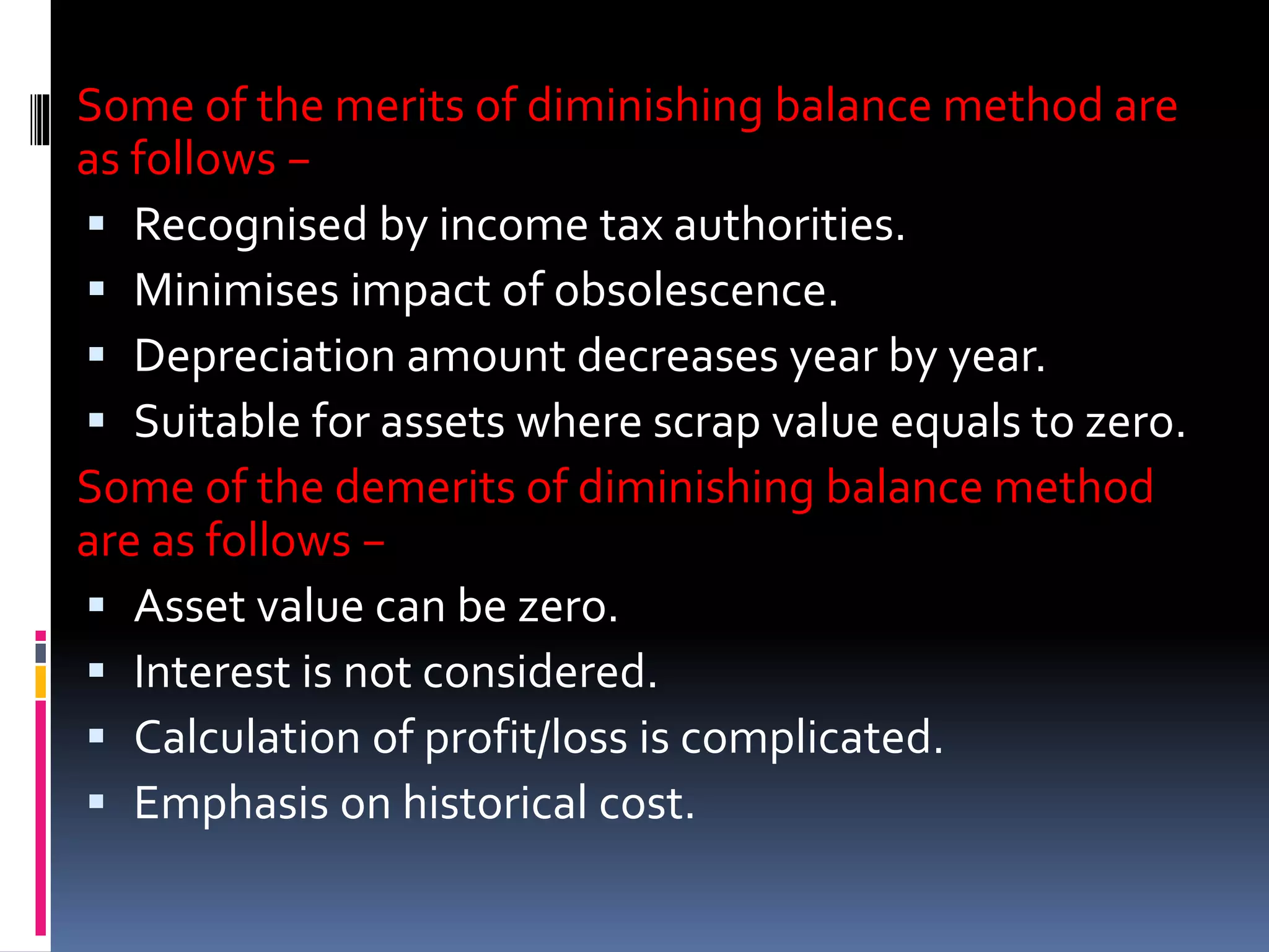 Depreciation and its types | PPTX