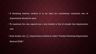 Depreciation methods | PDF