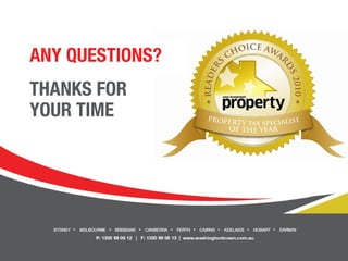 ANY QUESTIONS?
THANKS FOR
YOUR TIME
 