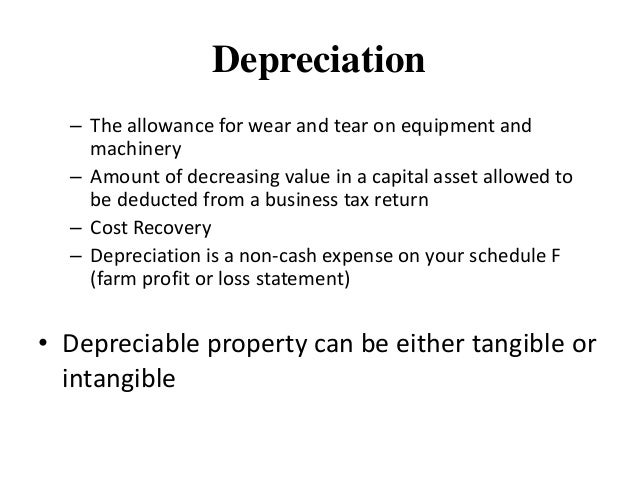 depreciation schedule for equipment