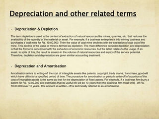 Depreciation, provisions and reserves | PPTX