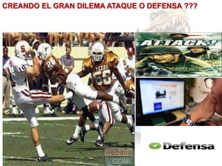 CREANDO EL GRAN DILEMA ATAQUE O DEFENSA ???
 
