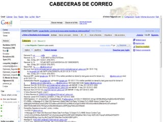 CABECERAS DE CORREO
 