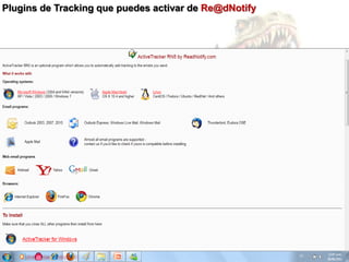 Plugins de Tracking que puedes activar de Re@dNotify
 