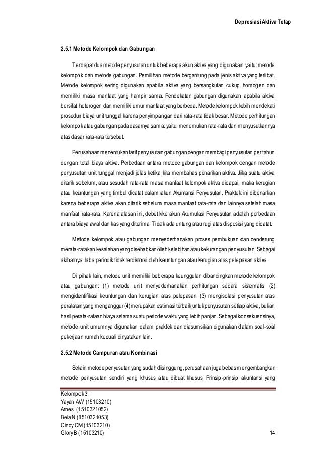 Depresiasi Aktiva Tetap