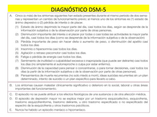 DIAGNÓSTICO DSM-5
 