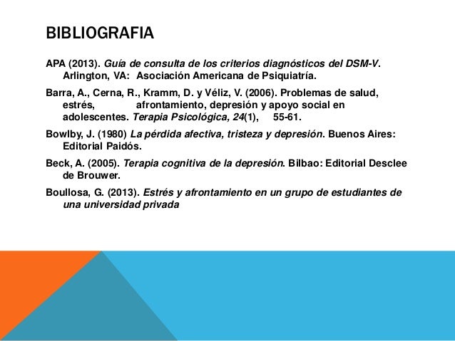 Depresión en adolescente