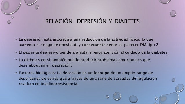 Depresión y diabetes Depresión y diabetes