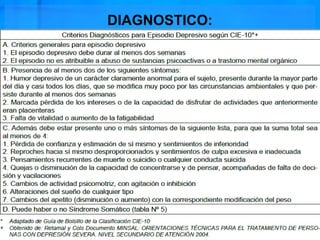 DIAGNOSTICO:
 