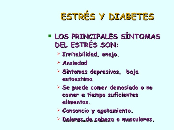 Depresion, etress y diabetes. Depresion, etress y diabetes.