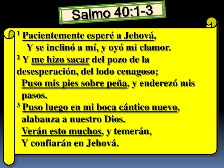 Salmos 40 Es Eso Cierto Vida Cristiana Ministerio Umcd