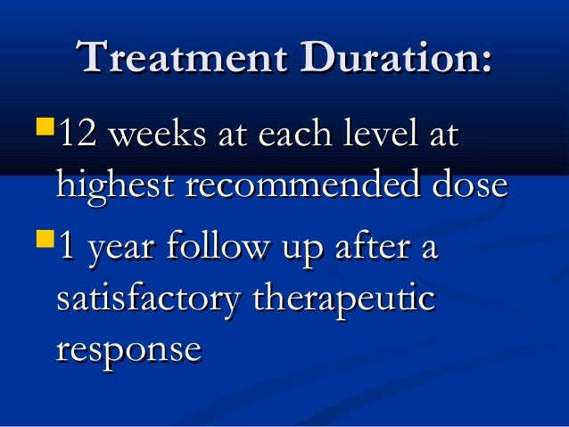 remeron length treatment