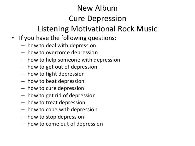 Cure to depression