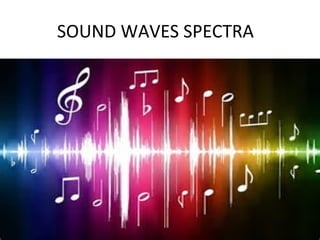SOUND WAVES SPECTRA
 