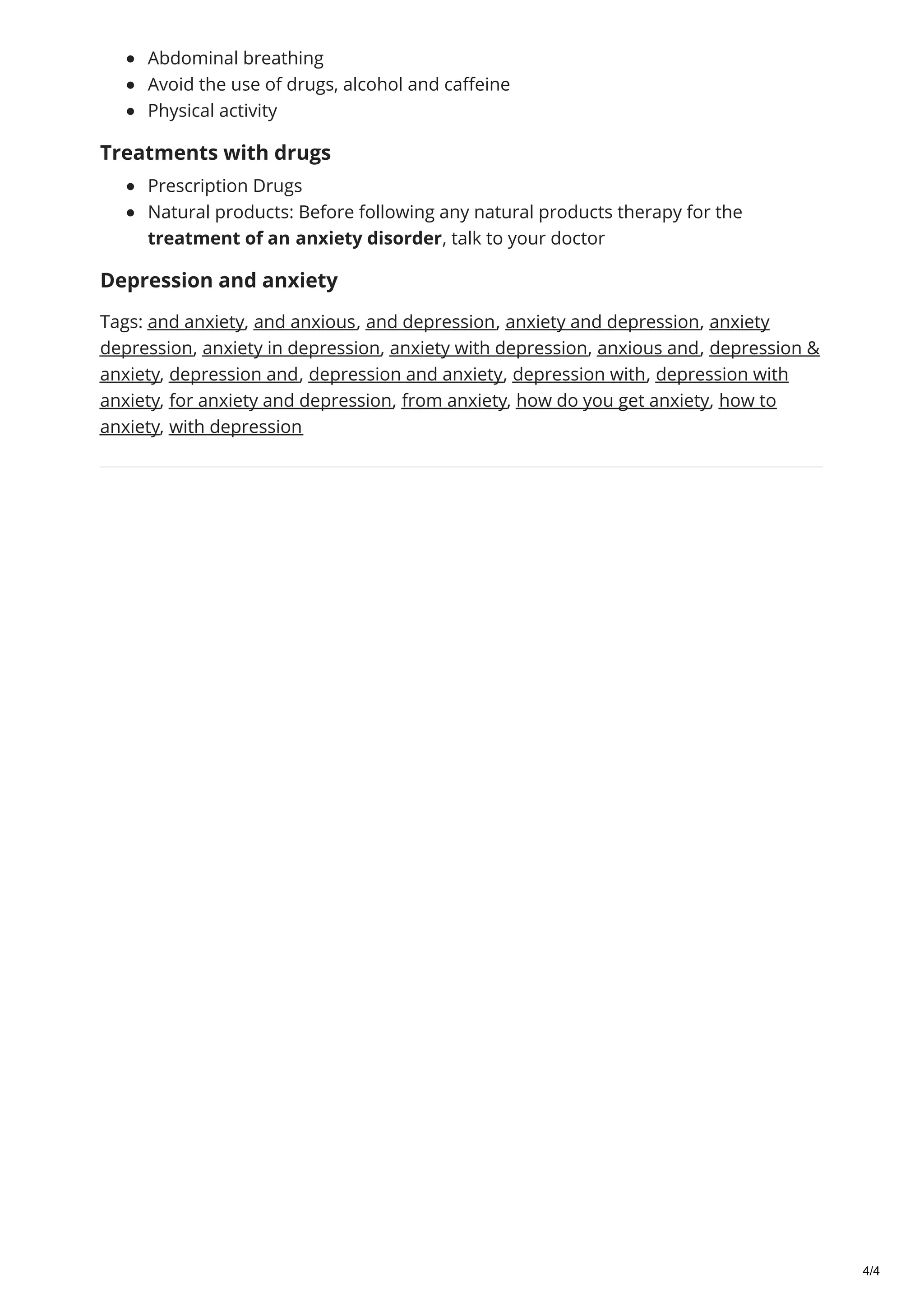 Depression and anxiety | PDF