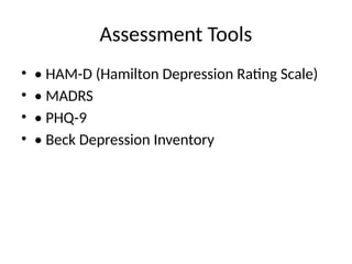 Depression and Its Management in Detailed | PPTX