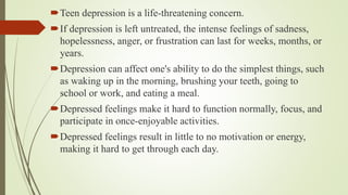 Depression and suicide causes and remedies [autosaved] | PPTX
