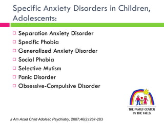 Current Management of Depression and Anxiety in Children and ...