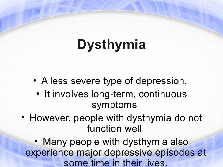 Depression clinical presentation of type