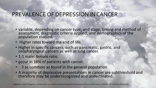 Depression in Cancer Patients | PPTX