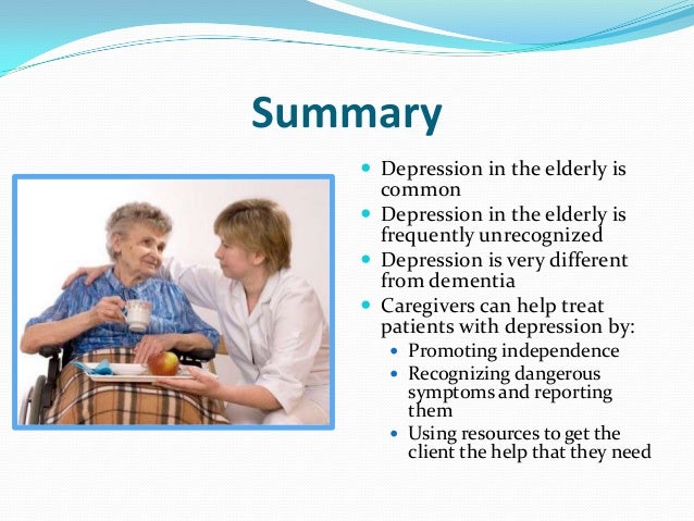 Depression in the Elderly