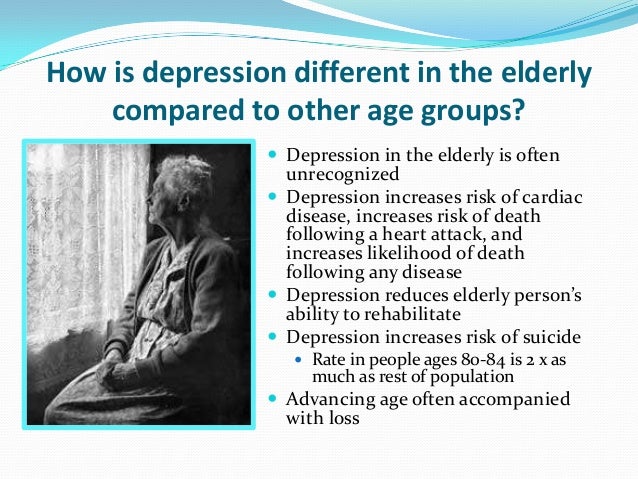 Depression In Older Adults And The Elderly 54