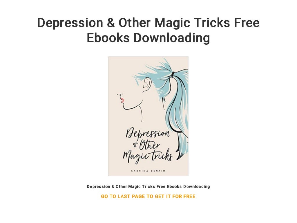Depression & Other Magic Tricks Free Ebooks Downloading