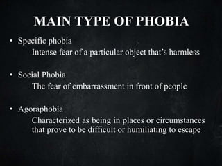 Depression and phobia | PPTX