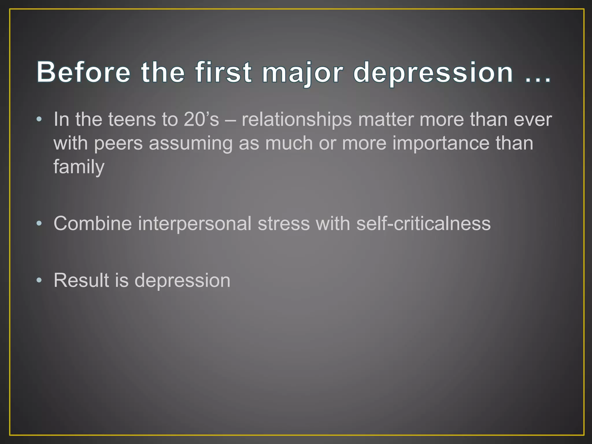 Depression’s Impact on Relationships and Relationships’ Impact on ...