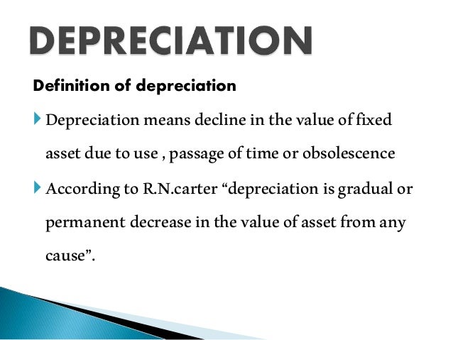 Depriciation