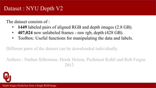 Depth estimation using deep learning | PPTX | 3-D Graphics | Computer ...