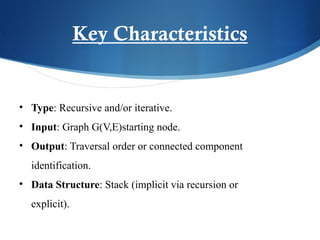 Depth first Search DFS DSA presentiation | PPT