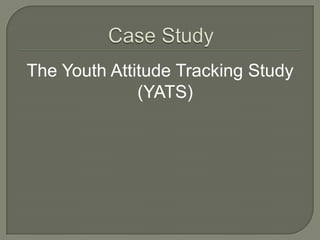 The Youth Attitude Tracking Study
(YATS)

 