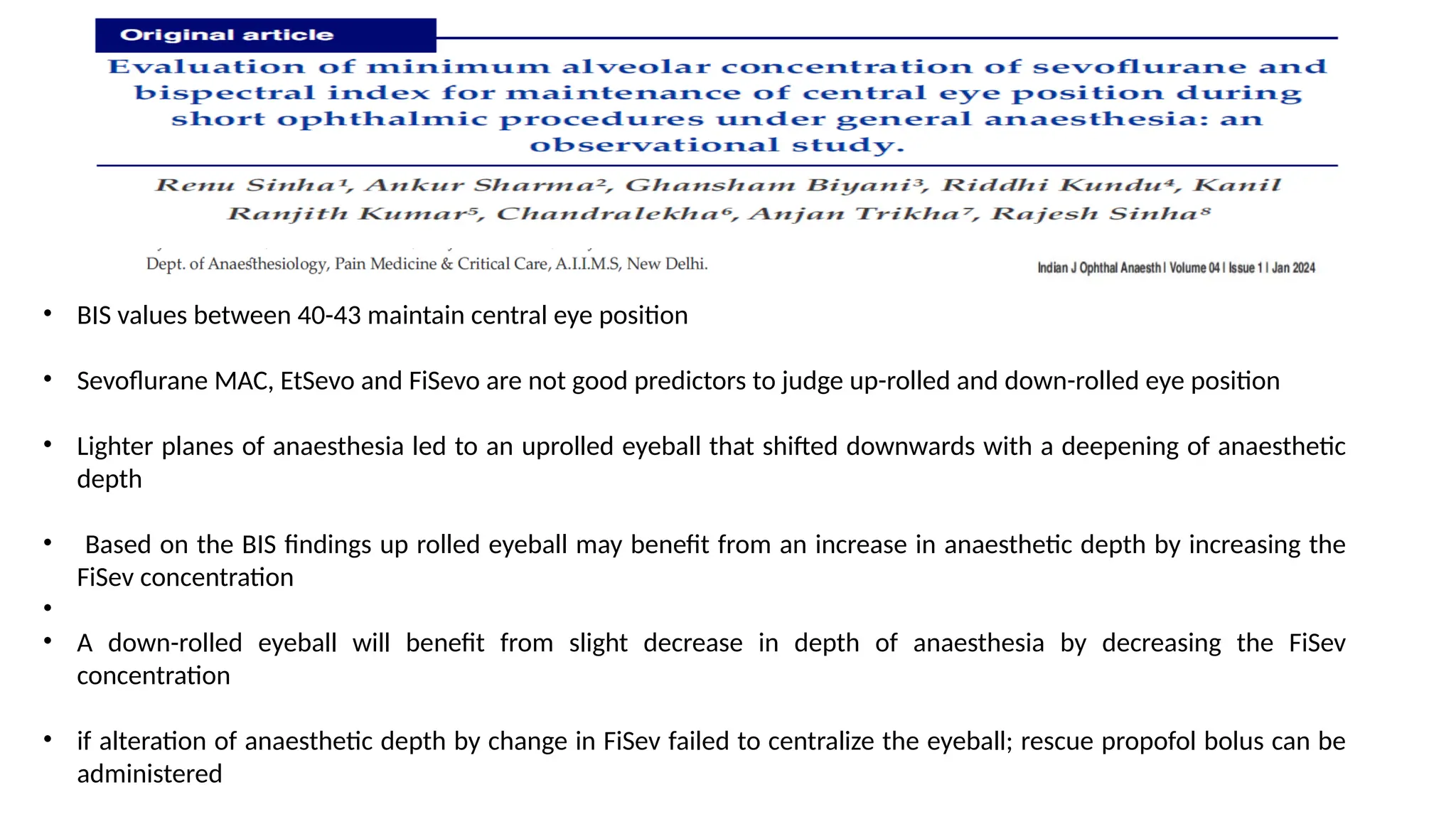 Depth of Anesthesia and effects on ou.pptx | Eye and Vision Conditions ...