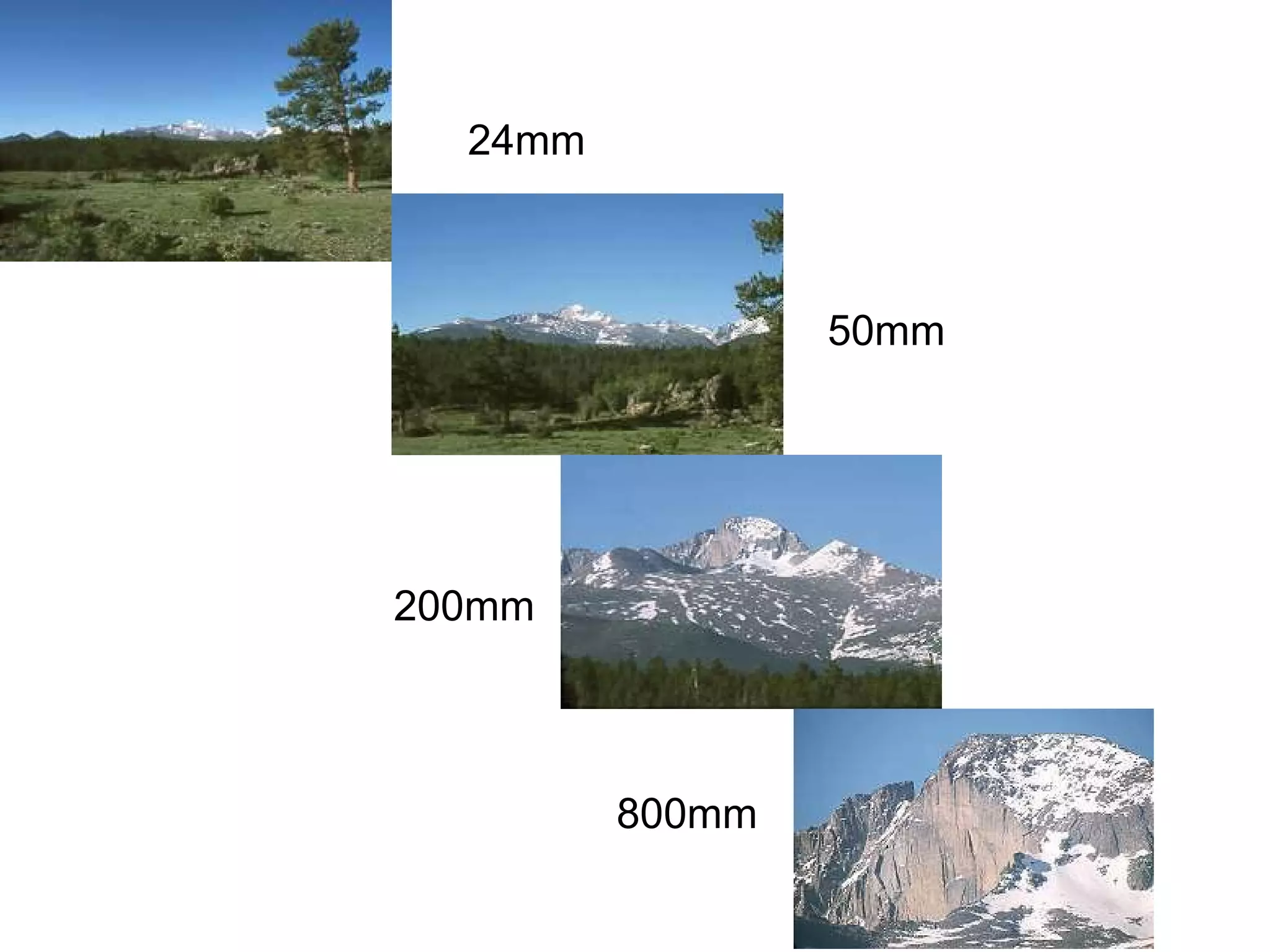 24mm 50mm 200mm 800mm 