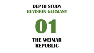 In-Depth Revision of the Weimar Republic and Post-WWI Germany | PPTX