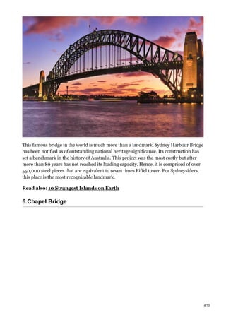 wallpapers 4 Famous Bridges In The World 10 most famous bridges in the world