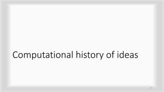 Computational history of ideas
8
 