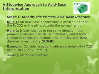 Acid base balance & ABG interpretation,Dept of anesthesiology,JJMMC ...