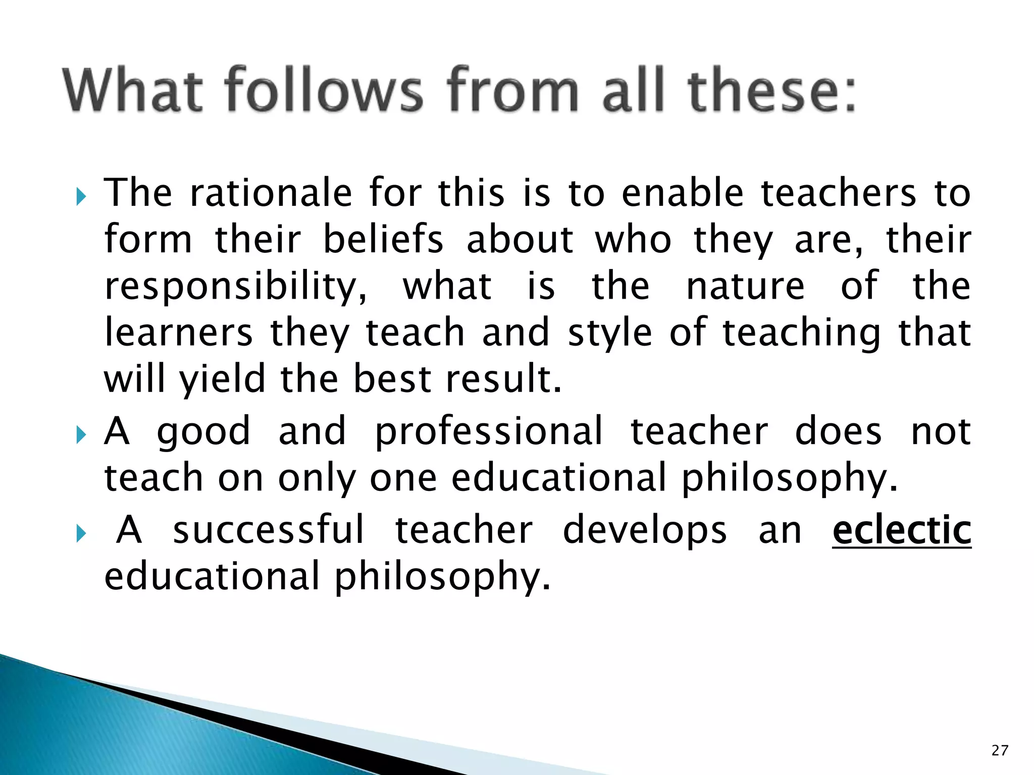 Developing a Teaching Philosophy | PPTX | Educational Assessment ...