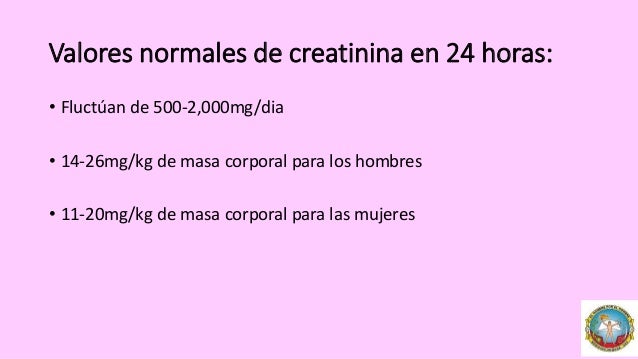 Depuracion de creatinina Depuracion de creatinina