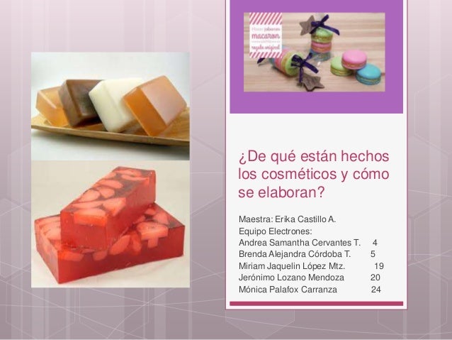 De qué están hechos los cosméticos