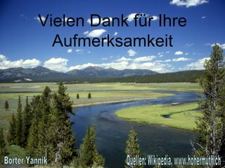 Vielen Dank für Ihre Aufmerksamkeit Borter Yannik Quellen: Wikipedia, www.hohermuth.ch 