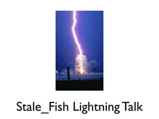 Stale_Fish Lightning Talk
 