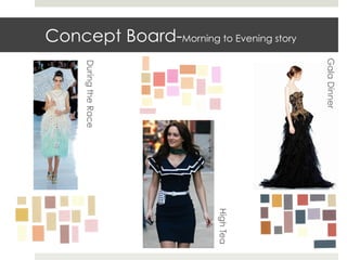 Concept Board-Morning to Evening story




                                         Gala Dinner
      During the Race




                          High Tea
 